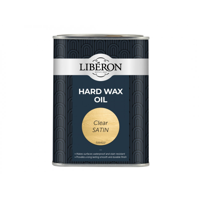 Liberon 104467 Hard Wax Oil Clear Satin 1 litre Liberon 104467 Hard Wax Oil Clear Satin 1 litre