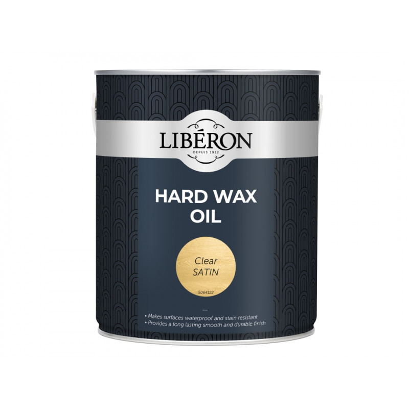 Liberon 104469 Hard Wax Oil Clear Satin 2.5 litre