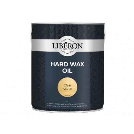 Liberon 104469 Hard Wax Oil Clear Satin 2.5 litre