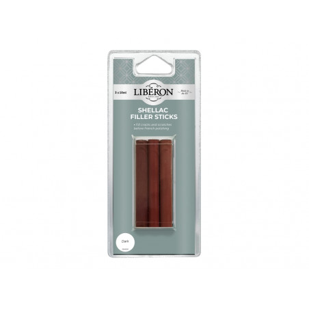 Liberon 126839 Shellac Filler Sticks Dark (3 Pack)