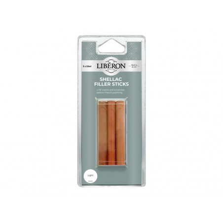 Liberon 126840 Shellac Filler Sticks Light (3 Pack)