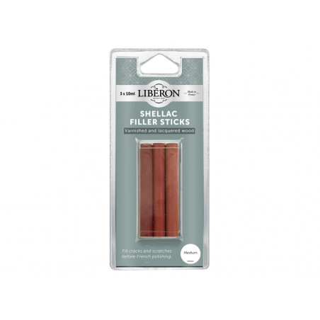 Liberon 126841 Shellac Filler Sticks Medium (3 Pack)