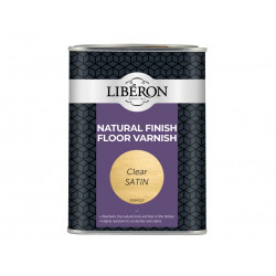 Liberon 126853 Natural Finish Floor Varnish Clear Satin 1 litre