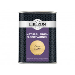 Liberon 126852 Natural Finish Floor Varnish Clear Matt 1 litre