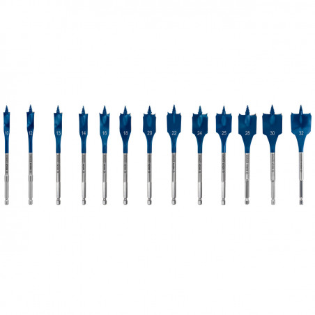 Bosch 2608900336 EXPERT Self Cut Speed Spade Drill Bit Set (13 Piece)