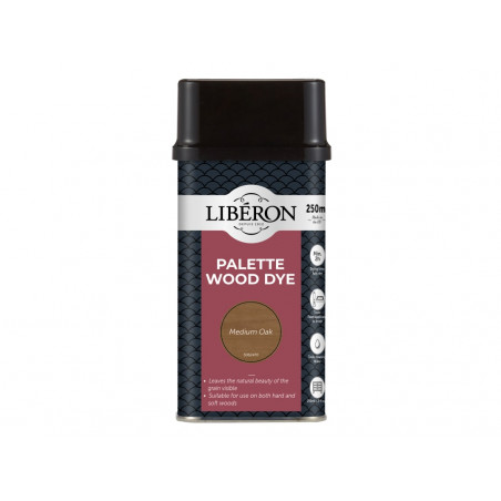 Liberon 014337 Palette Wood Dye Medium Oak 250ml