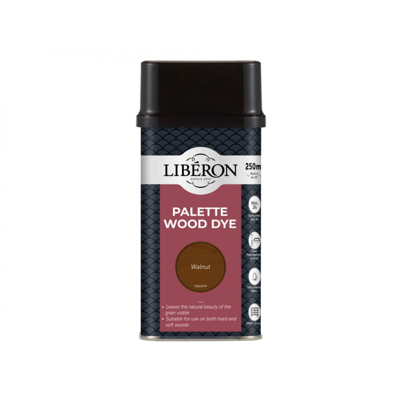 Liberon 126736 Palette Wood Dye Walnut 250ml