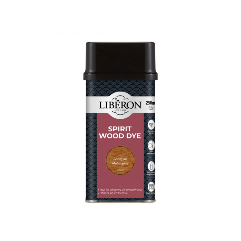 Liberon 126781 Spirit Wood Dye Georgian Mahogany 250ml Liberon 126781 Spirit Wood Dye Georgian Mahogany 250ml