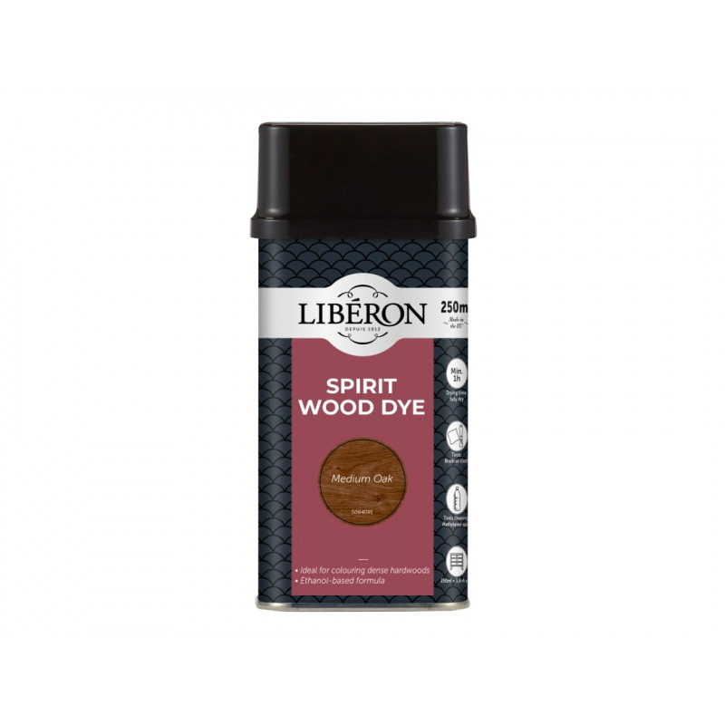 Liberon 126783 Spirit Wood Dye Medium Oak 250ml