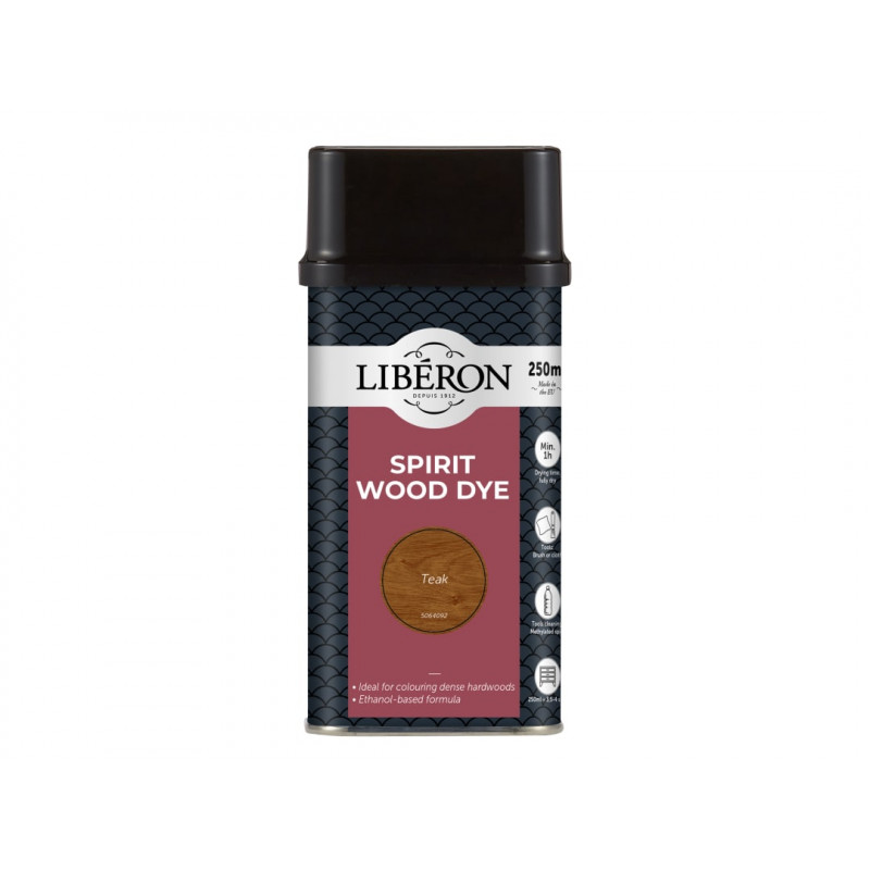 Liberon 126784 Spirit Wood Dye Teak 250ml Liberon 126784 Spirit Wood Dye Teak 250ml