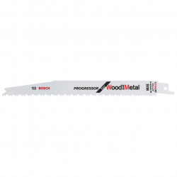Bosch S3456XF Progressor Reciprocating Saw Blade for Wood & Metal 200mm (Pack of 5)