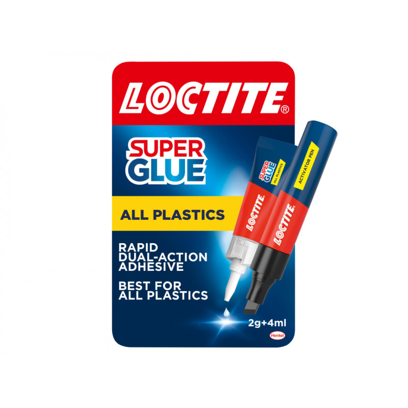 Loctite 2947500 Super Glue All Plastics Pen 2g + 4ml Tube Loctite 2947500 Super Glue All Plastics Pen 2g + 4ml Tube