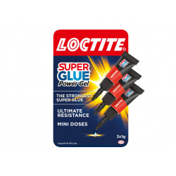 Loctite 2642101 Super Glue Power Gel Mini Tube Trio 3 x 1g