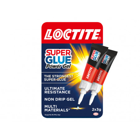 Loctite 2633679 Super Glue Power Gel Tube 2 x 3g