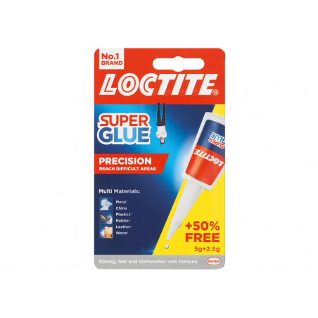 Loctite 3033905 Super Glue Precision Bottle 5g + 50% Extra Free