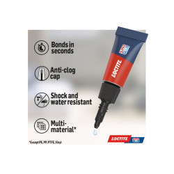 Loctite 2977850 Super Glue Original Mini Tube Trio 3 x 1g