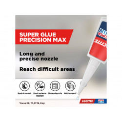 Loctite 3019114 Super Glue Precision Max Bottle 10g
