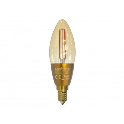 Link2Home L2HFE145W Wi-Fi LED SES (E14) Candle Filament Dimmable Bulb, White 400 lm 4.5W