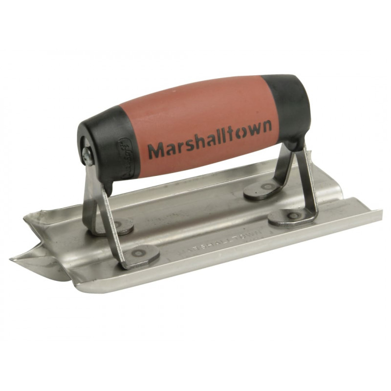 Marshalltown M180D Stainless Steel Groover Trowel DuraSoft® Handle 6 x 3in Marshalltown M180D Stainless Steel Groover Trowel DuraSoft® Handle 6 x 3in
