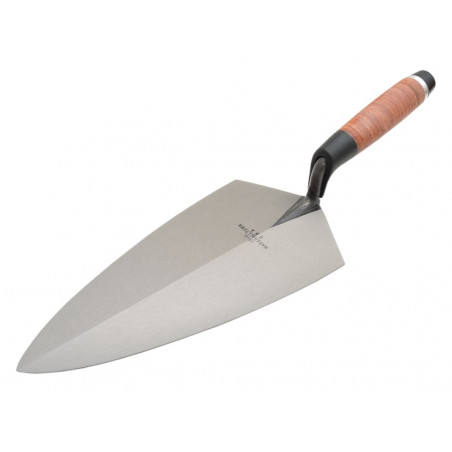 Marshalltown M1910L 19L Philadelphia Pattern Brick Trowel Leather Handle 10in