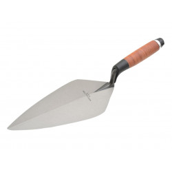 Marshalltown M3412L 34L Wide London Pattern Brick Trowel Leather Handle 12in
