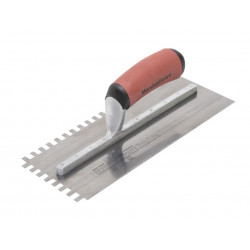 Marshalltown M502SSDXH 6mm Stainless Steel Square Notched Trowel DuraSoft® Handle