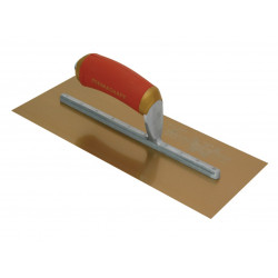 Marshalltown MPB7GSD Pre-Worn PermaShape® Finishing Gold S/S Trowel DuraSoft® 12 x 5in