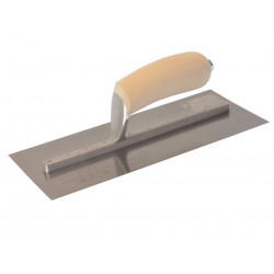 Marshalltown MXS1SS Plasterer's Finishing Trowel Stainless Steel Wooden Handle 11 x 4.1/2in