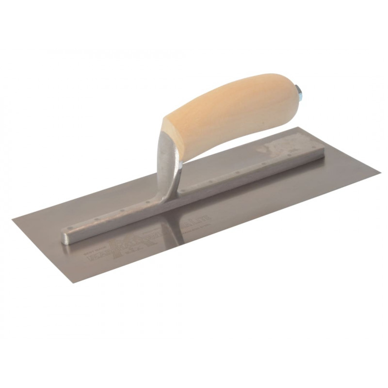 Marshalltown MXS1SS Plasterer's Finishing Trowel Stainless Steel Wooden Handle 11 x 4.1/2in