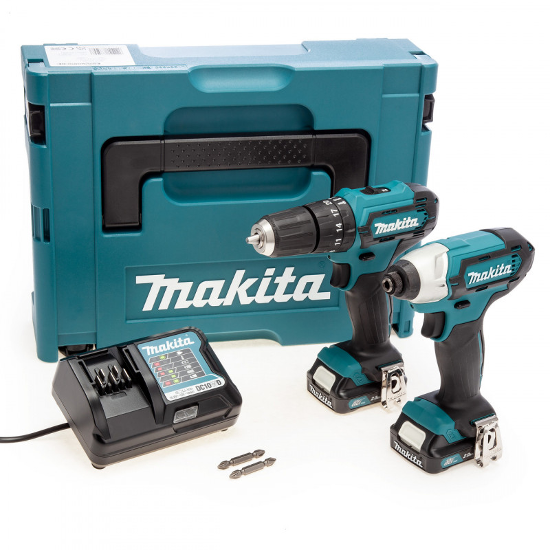 Makita CLX228AJ 12Vmax CXT Twin Pack 12V 2 x 2.0Ah