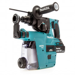 Makita DHR242RTJW SDS Plus BL Hammer Drill + Extractor 18V 2 x 5.0Ah Li-ion