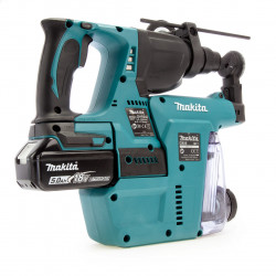 Makita DHR242RTJW SDS Plus BL Hammer Drill + Extractor 18V 2 x 5.0Ah Li-ion