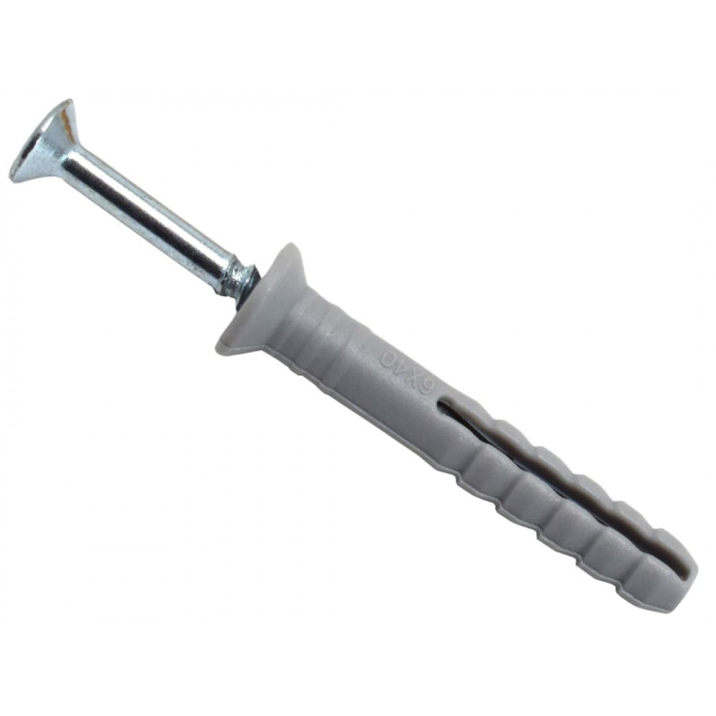 MASONMATE® 0837M490040 Nylon Hammer-In Fixing 6 x 40mm (150)
