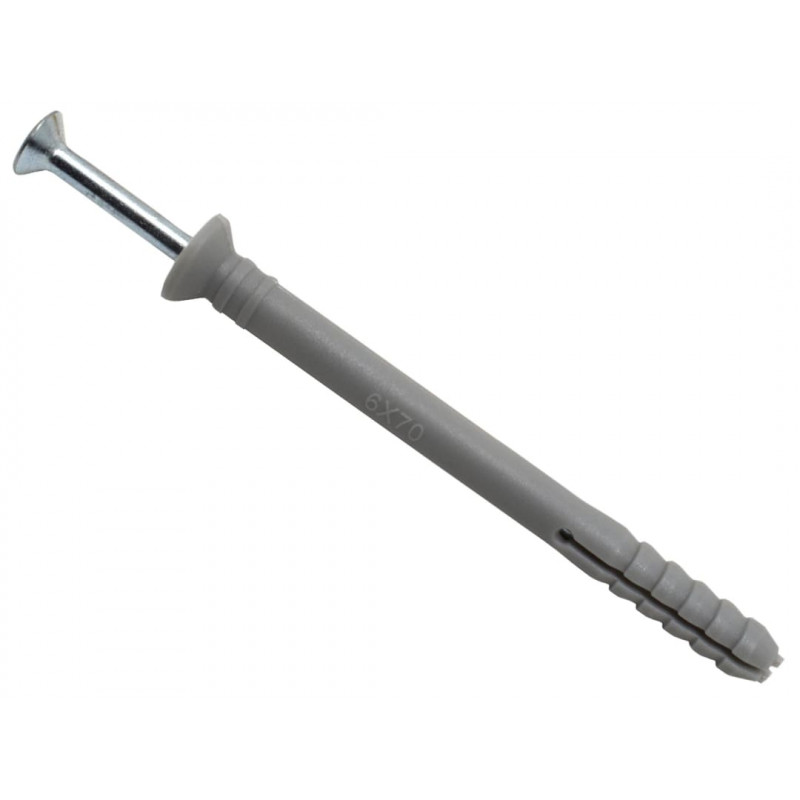 MASONMATE® 0837M490070 Nylon Hammer-In Fixing 6 x 70mm (100) MASONMATE® 0837M490070 Nylon Hammer-In Fixing 6 x 70mm (100)