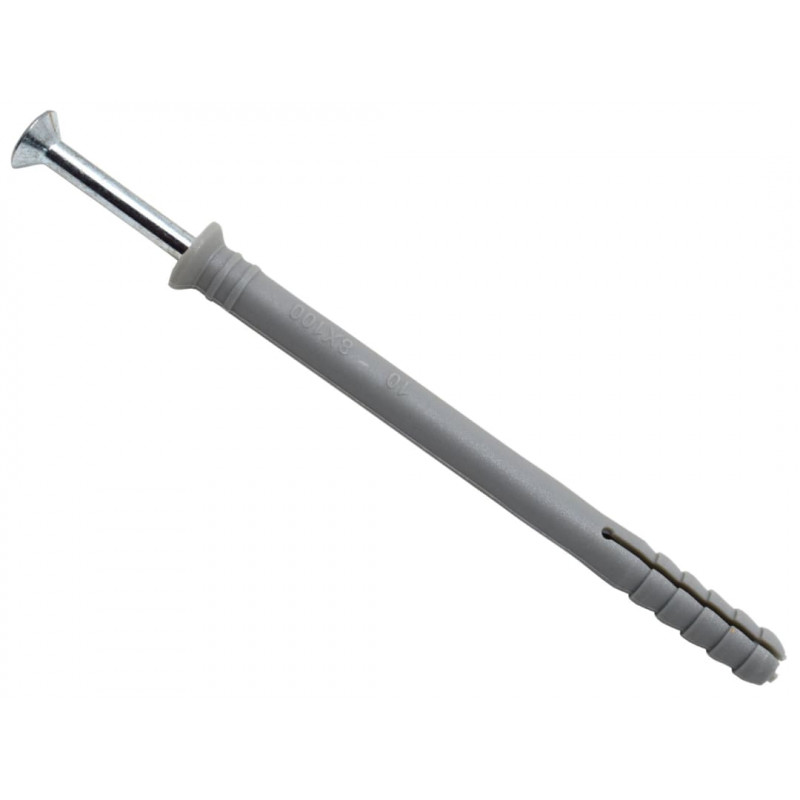 MASONMATE® 0837M540100 Nylon Hammer-In Fixing 8 x 100mm (100) MASONMATE® 0837M540100 Nylon Hammer-In Fixing 8 x 100mm (100)