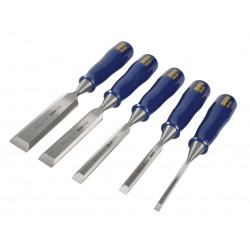 IRWIN® Marples® TM444/S5 M444 Bevel Edge Chisel Blue Chip Handle Set, 5 Piece