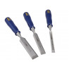 IRWIN® Marples® TM444/S3 M444 Bevel Edge Chisel Blue Chip Handle Set, 3 Piece