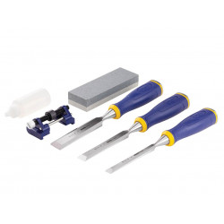 IRWIN® Marples® 10507931 MS500 ProTouch™ All-Purpose Chisel Set, 3 Piece + Sharpening Kit