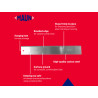 Maun 1700-001 Steel Straight Edge Metric 1000mm