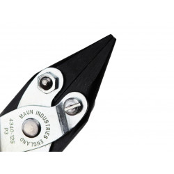 Maun 4340-125 Snipe Nose Parallel Pliers, Smooth Jaws 125mm