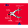 Maun 4330-125 Snipe Nose Parallel Pliers, Serrated Jaws 125mm