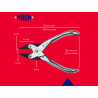 Maun 4860-160 Flat Nose Pliers, Serrated Jaws 160mm