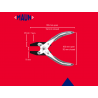 Maun 4870-140 Flat Nose Pliers, Smooth Jaws 140mm