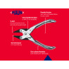 Maun 4860-160 Flat Nose Pliers, Serrated Jaws 160mm