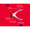 Maun 4870-140 Flat Nose Pliers, Smooth Jaws 140mm
