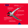 Maun 4951-160 Side Cutter Parallel Pliers with Return Spring 160mm