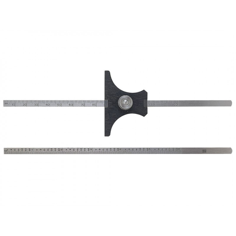 Moore & Wright 43 Reversible Base Depth Gauge Metric/Imperial 0-6in Moore & Wright 43 Reversible Base Depth Gauge Metric/Imperial 0-6in