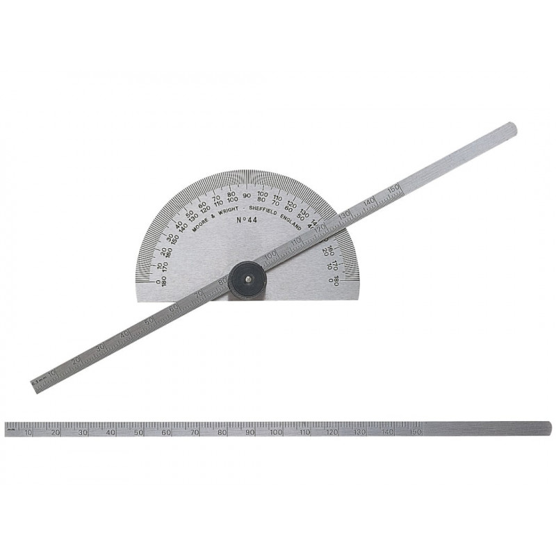 Moore & Wright 44 Protractor Type Depth Gauge Metric/Imperial 0-6in Moore & Wright 44 Protractor Type Depth Gauge Metric/Imperial 0-6in