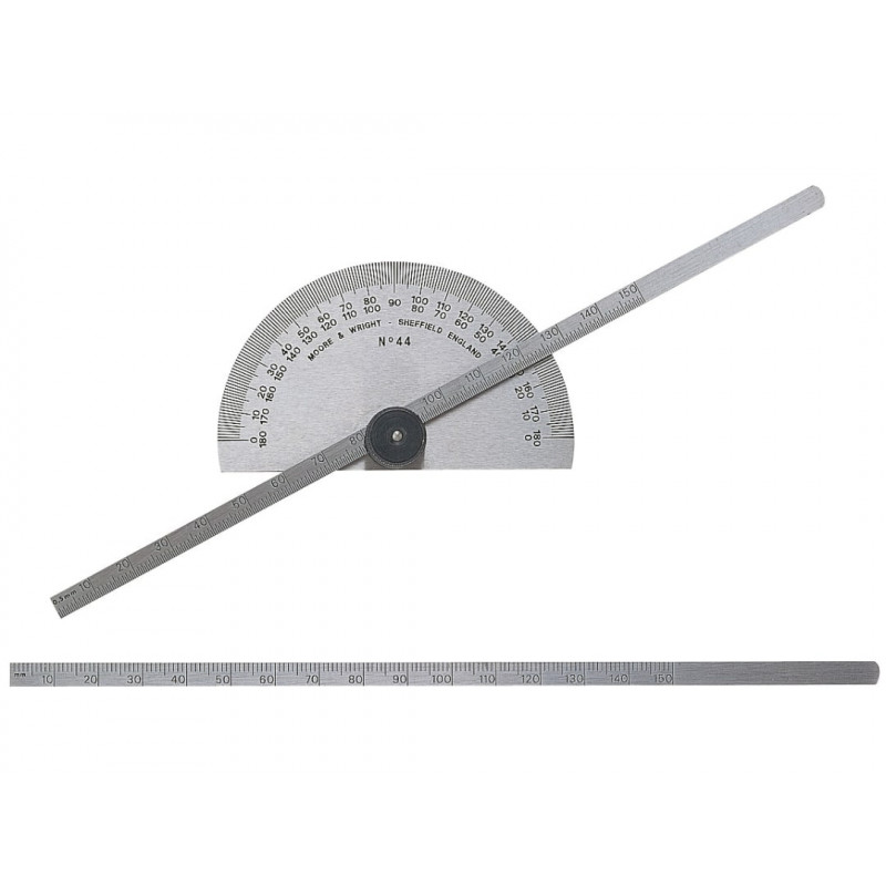 Moore & Wright 44M Protractor Type Depth Gauge Metric 0-150mm Moore & Wright 44M Protractor Type Depth Gauge Metric 0-150mm