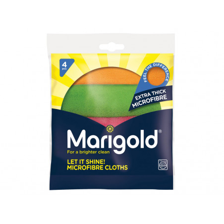 Marigold 150442 Let It Shine! Microfibre Cloths x 4